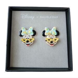 Disney X BaubleBar Minnie Mouse Vintage Cat Eye Sunglasses Earrings